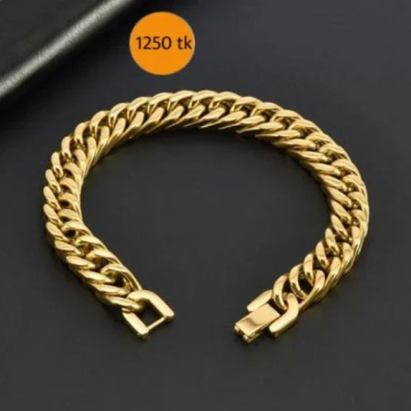 316L Stainless Steel Mens Bracelet Golden SB-001