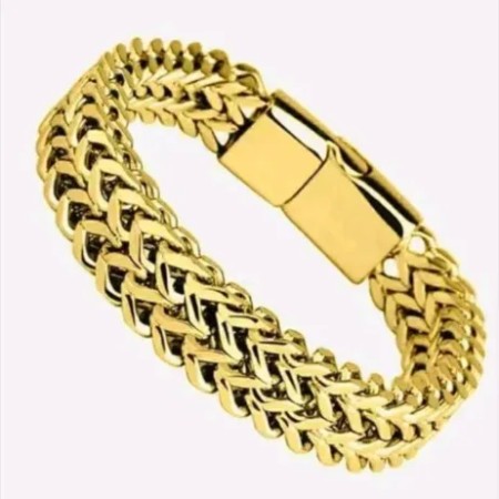 Snake Chain Gold Men Bracelet  (SB-006)