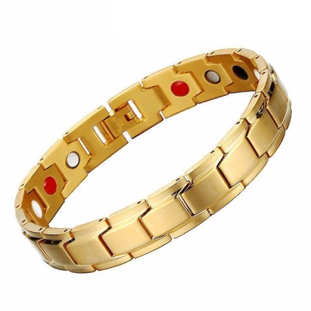 NEODYMIUM ORIGINAL MAGNETIC BRACELET Golden-TMB- 034